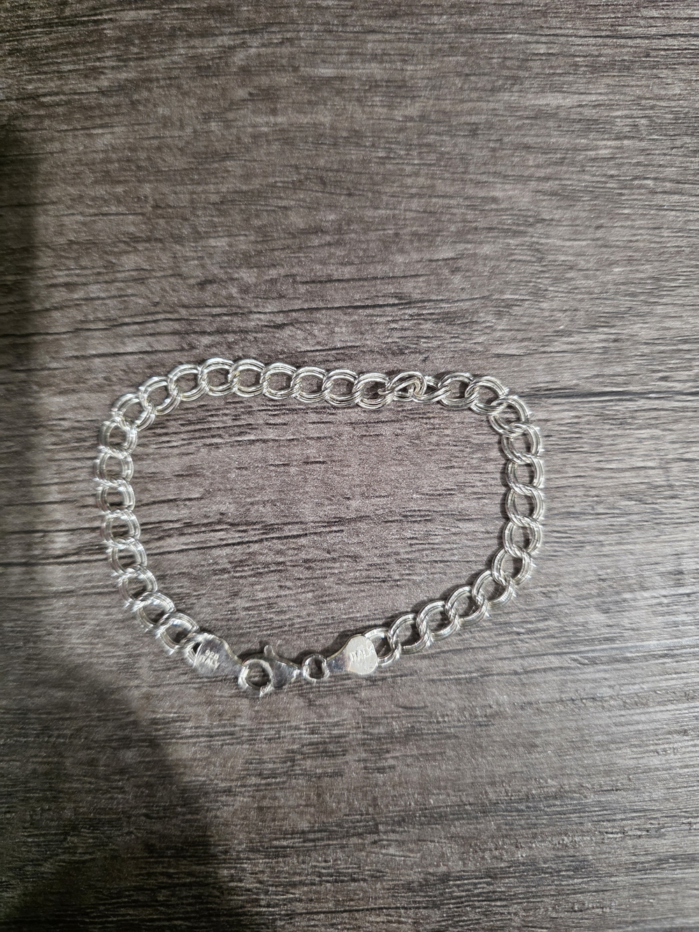 Sterling Silver Link Bracelet - Silver 925 ITALY SU